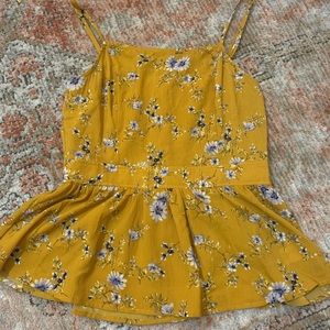 Mustard smock top